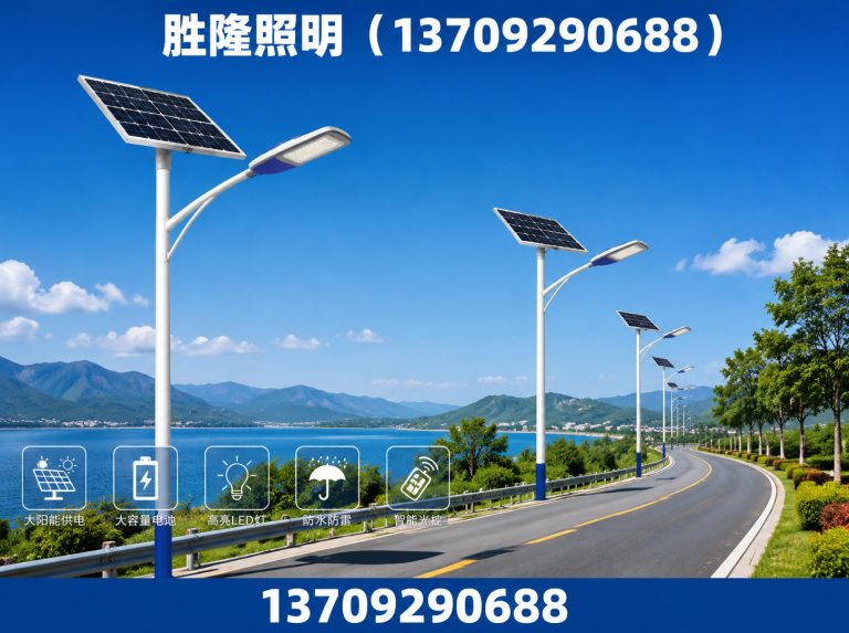 新城区太阳能路灯展示图